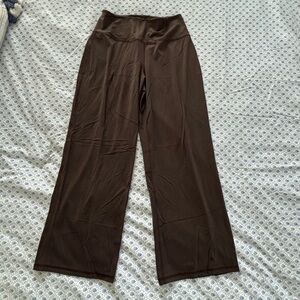 Athleta Truffle Brown Elation Wide Leg Pant Size L